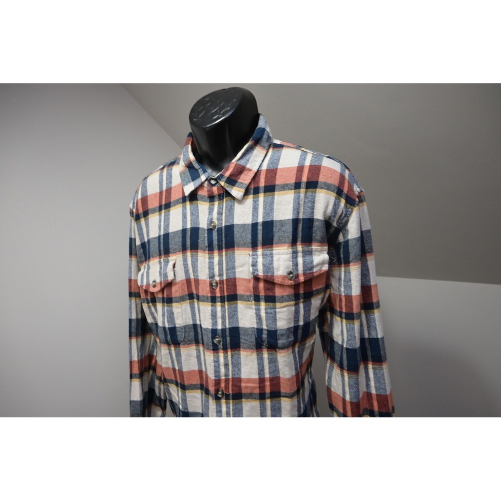 Lucky Brand Flannel Shirt Mens XXL Casual Plaid Long Sleeve Pocket Excellent